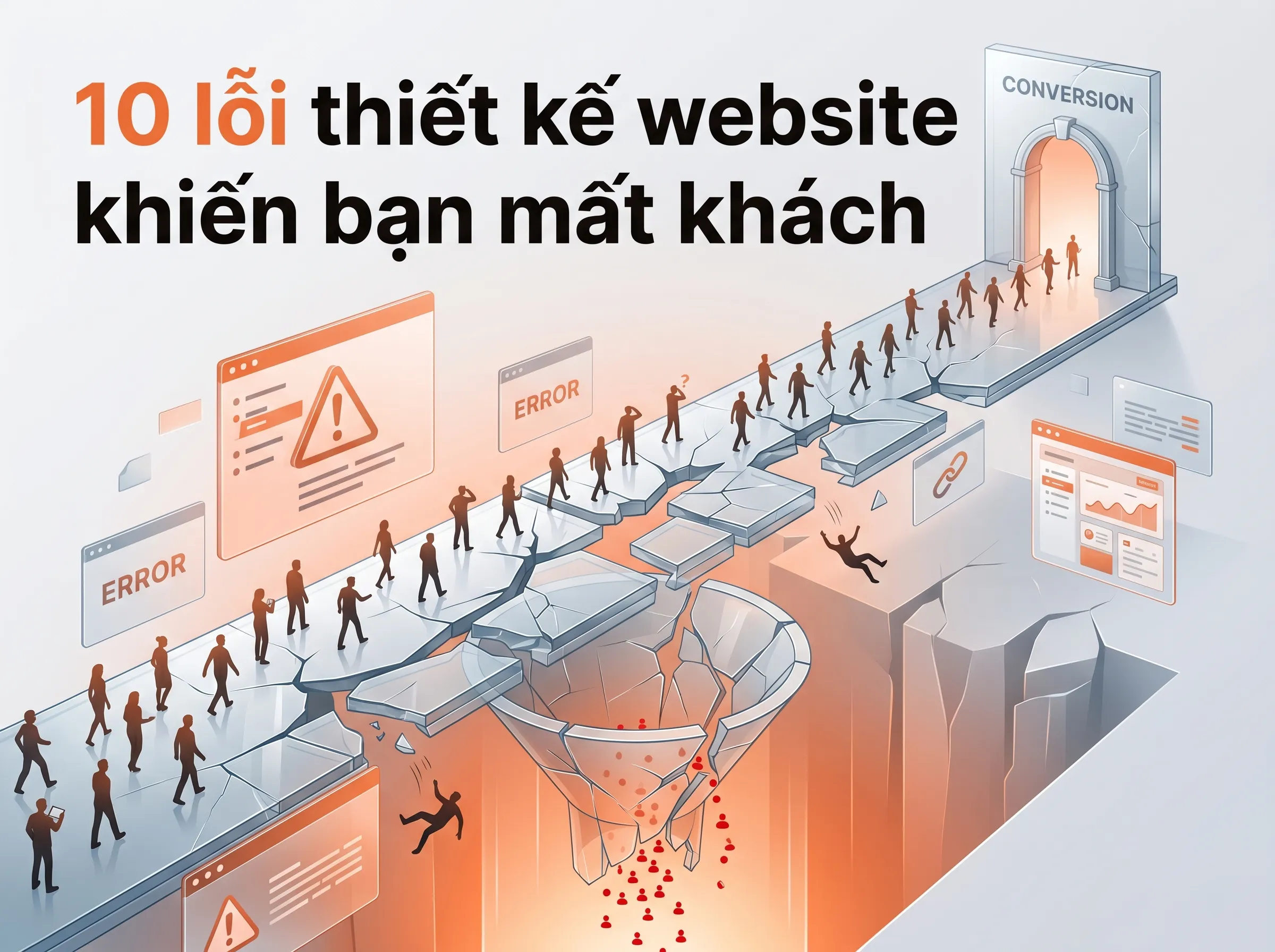 10 Lỗi Thiết Kế Website Kinh Điển Khiến Khách Hàng “Một Đi Không Trở Lại”